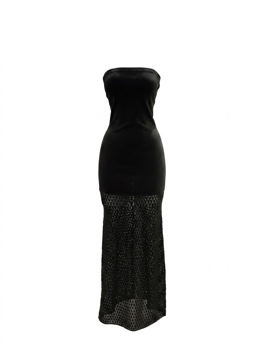 Vestido Straple Tejido