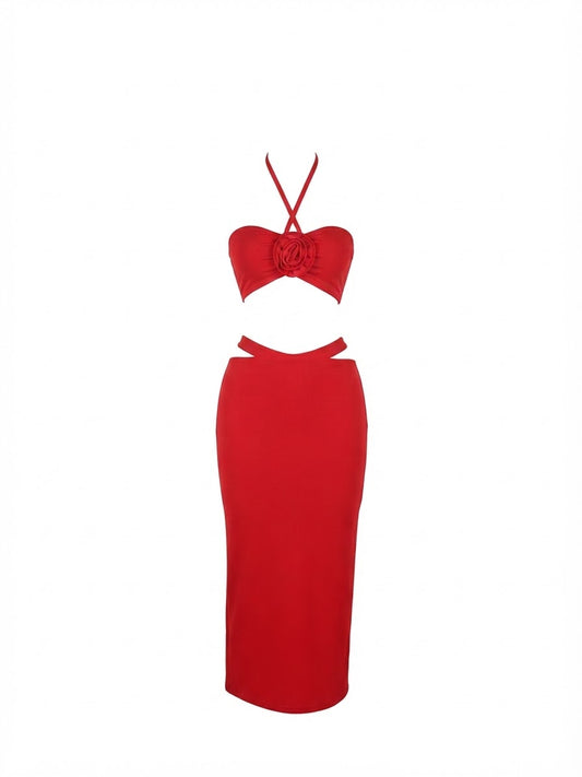 Set Bandage Rosa Rojo