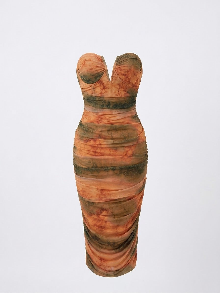 Vestido Mármol Orange