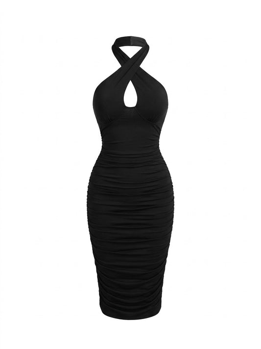 Vestido Cruzado Negro