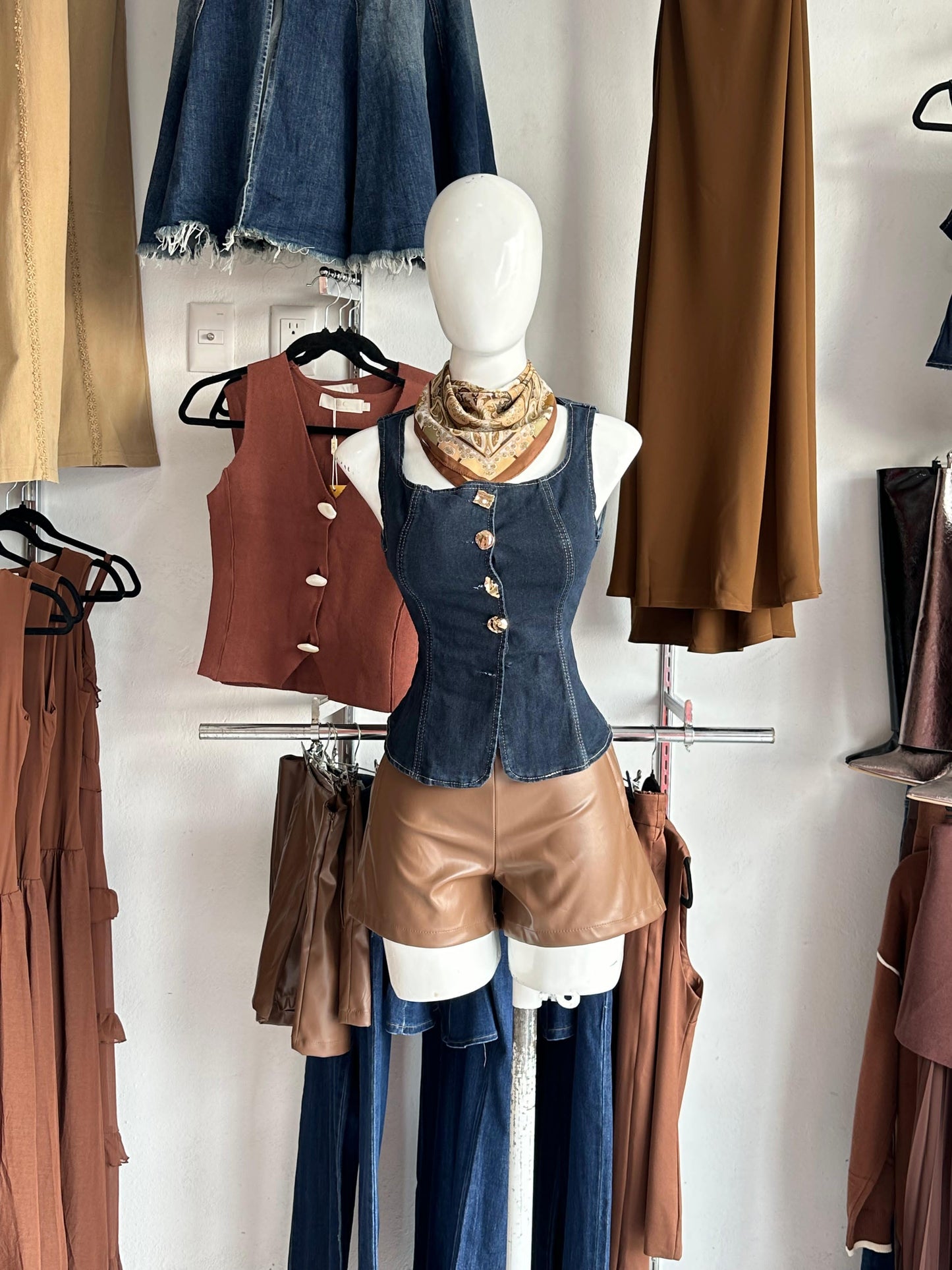Blusa Demin Vaquera